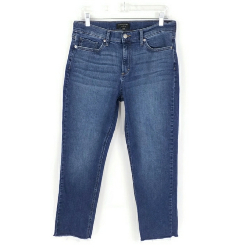 Banana Republic Factory Medium Wash Girlfriend Denim Jeans Womens 30/10 Frayed
